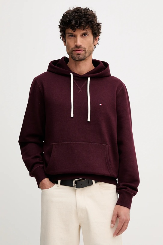 Tommy Hilfiger bluza z kapturem bordowy MW0MW39997