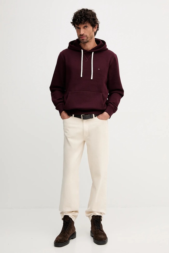 Tommy Hilfiger bluza MW0MW39997 bordowy AW25