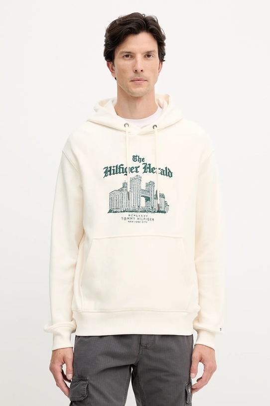 Бавовняна кофта Tommy Hilfiger бавовна бежевий MW0MW40066