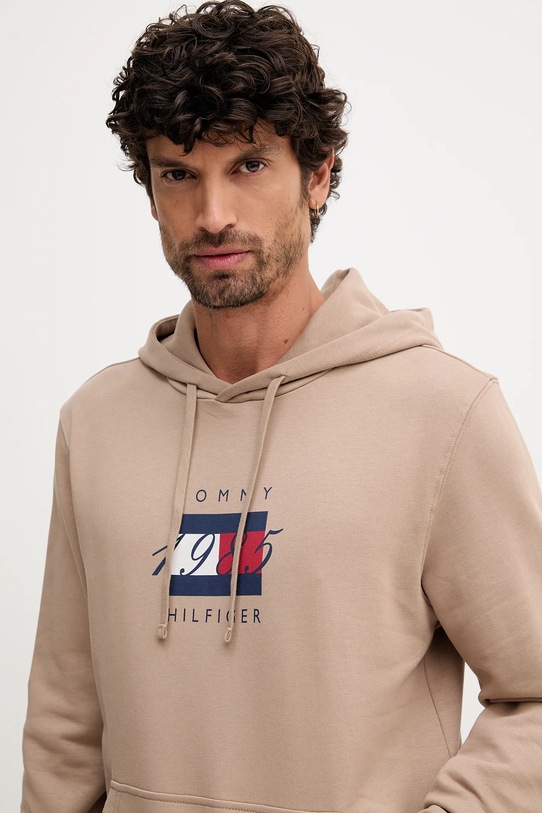Tommy Hilfiger bluza bawełniana beżowy MW0MW41332