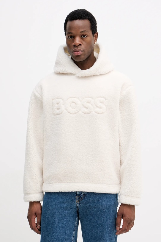 BOSS felső sima bézs 50550698