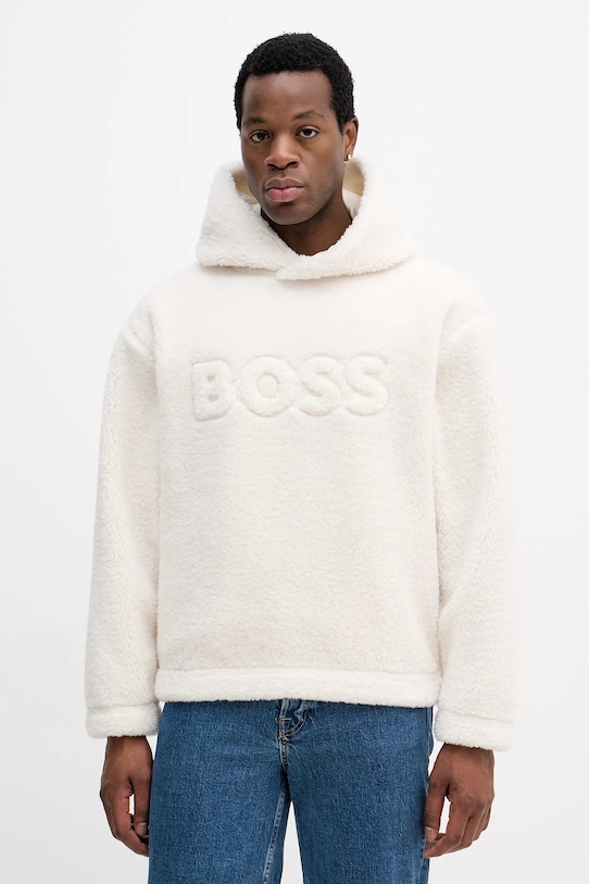 BOSS felső sima bézs 50550698