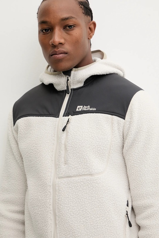 Jack Wolfskin bluza sportowa KAMMWEG PILE beżowy 1711271