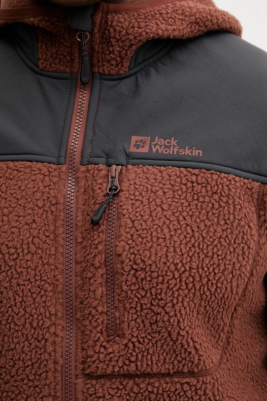Jack Wolfskin bluza sportowa KAMMWEG PILE 1711271 brązowy