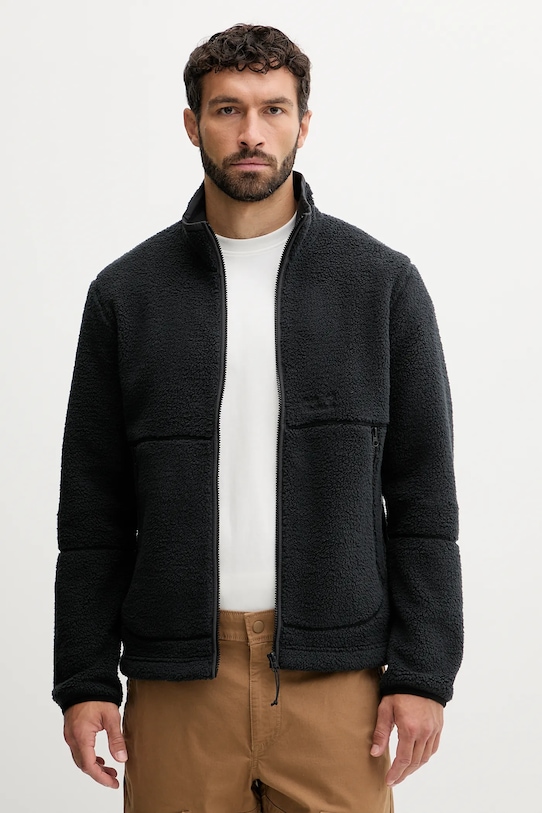 Jack Wolfskin rövid kabát STONE LITE enyhén szigetelt fekete A64997