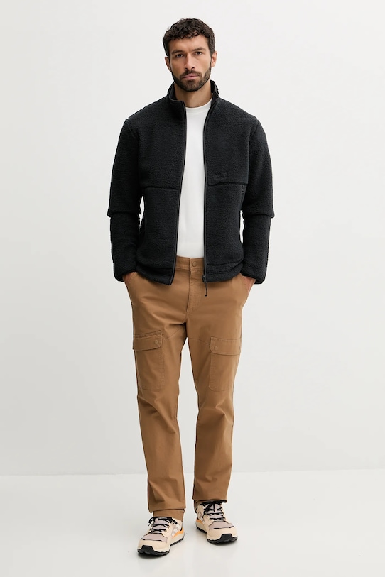 Jack Wolfskin rövid kabát STONE LITE A64997 fekete AW25