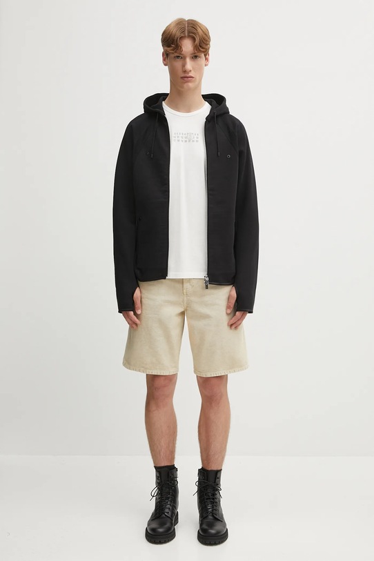 Heliot Emil felpa in cotone PREAW25.M.08.079.BLK01 nero