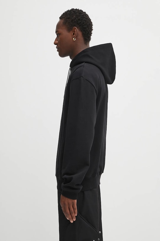 Pamučna dukserica Heliot Emil PREAW25.M.08.077.BLK01 crna AW25