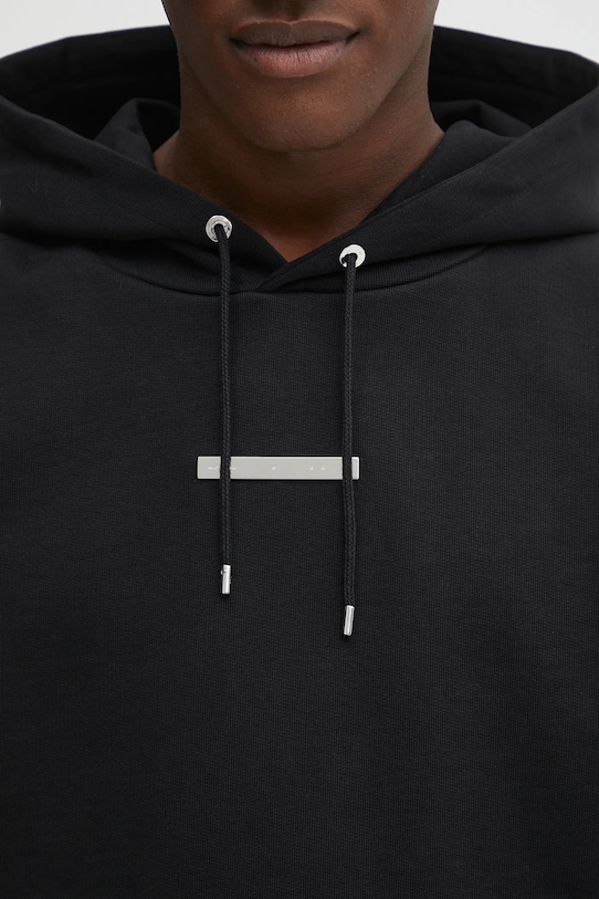 Pamučna dukserica Heliot Emil crna PREAW25.M.08.077.BLK01