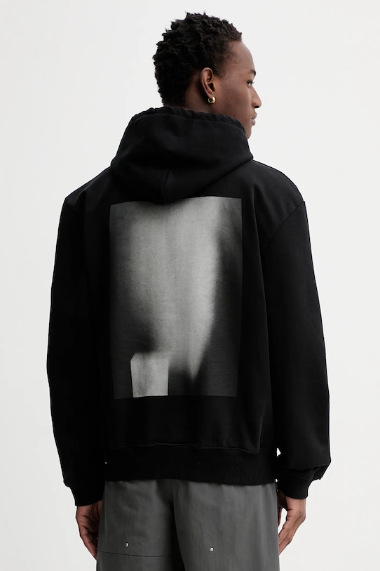 Odzież Heliot Emil bluza bawełniana AW25.M.08.087.BLK01 czarny