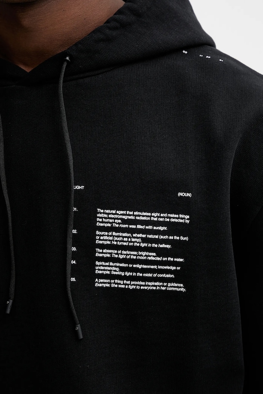 Heliot Emil bluza bawełniana AW25.M.08.087.BLK01 czarny