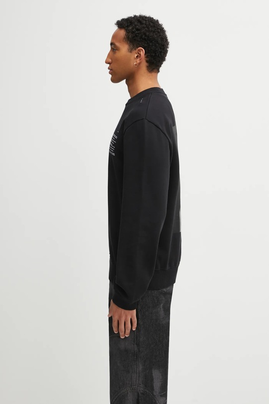 Heliot Emil bluza bawełniana AW25.M.08.086.BLK01 czarny AW25