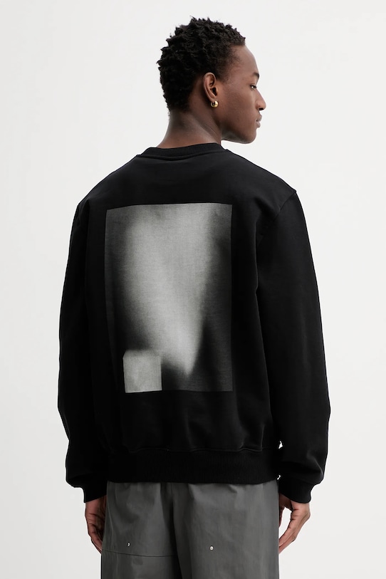 Odzież Heliot Emil bluza bawełniana AW25.M.08.086.BLK01 czarny