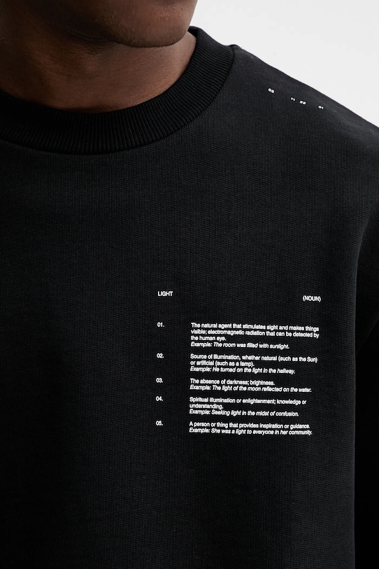 Heliot Emil bluza bawełniana AW25.M.08.086.BLK01 czarny