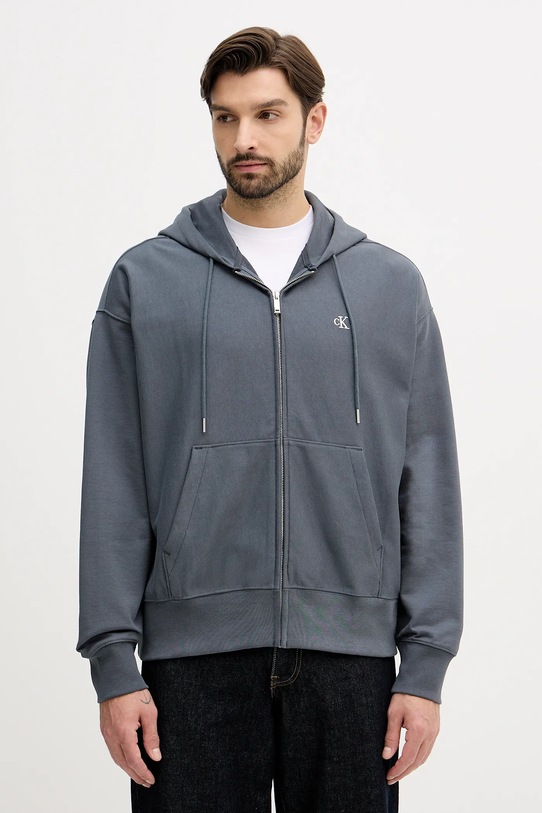 Calvin Klein Jeans bluza z kapturem szary LV04RD232G