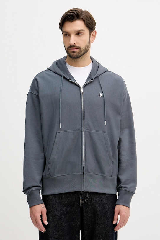 Calvin Klein Jeans bluza z kapturem szary LV04RD232G