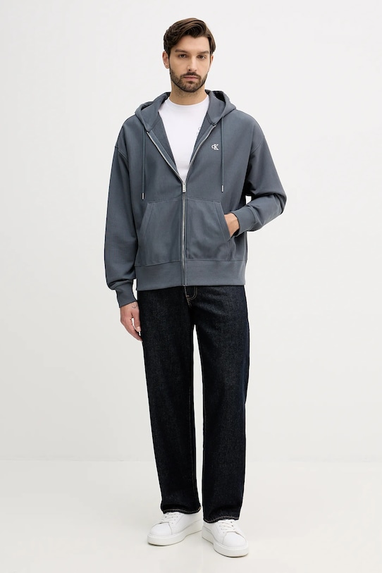 Calvin Klein Jeans bluza LV04RD232G szary AW25
