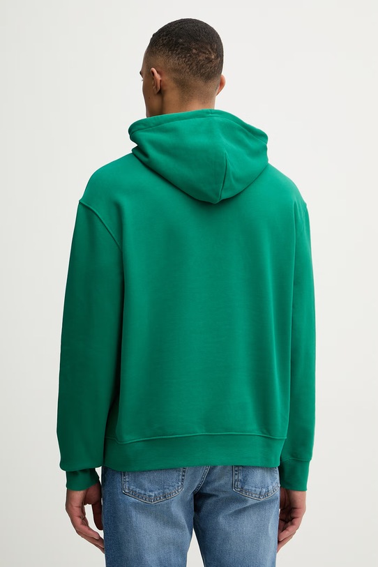 Odzież Calvin Klein Jeans bluza z kapturem męska bawełniana LV04RD243G zielony