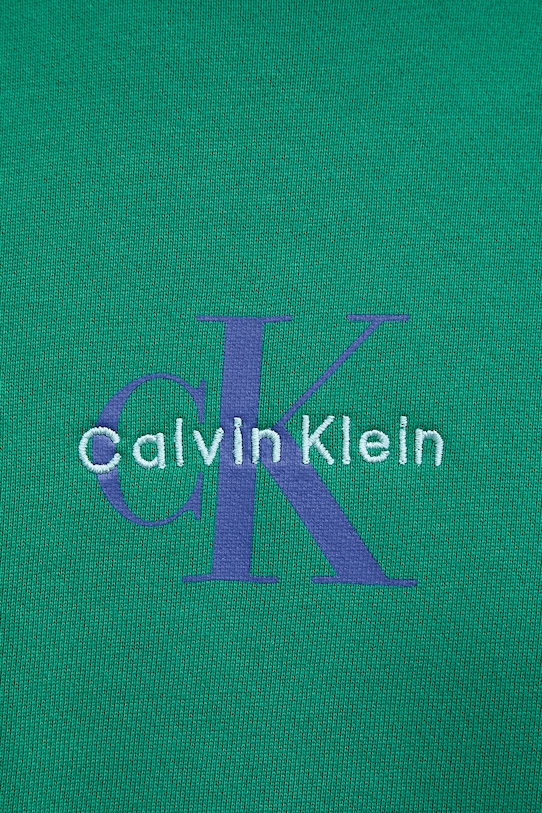 Calvin Klein Jeans bluza z kapturem męska bawełniana LV04RD243G zielony