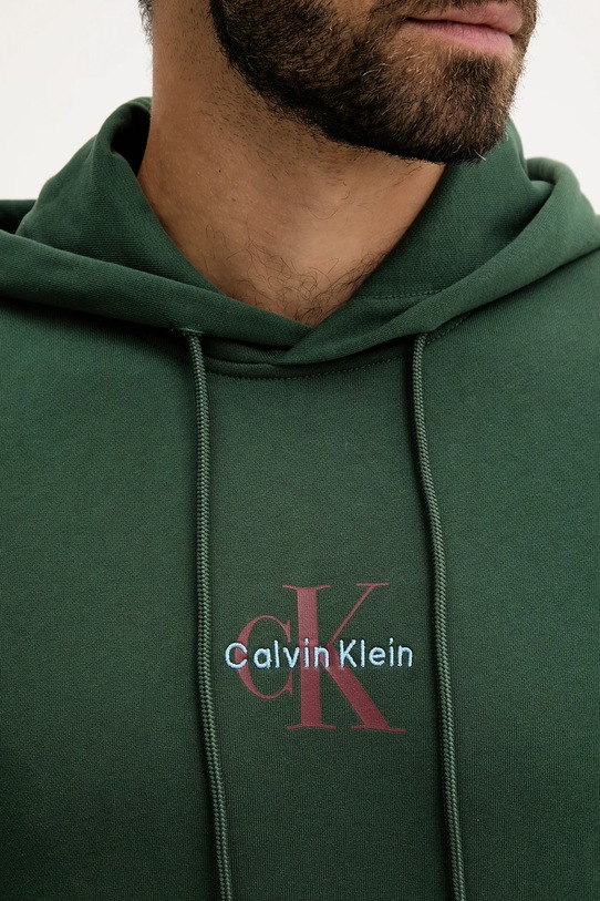 Хлопковая кофта Calvin Klein Jeans зелёный LV04RD243G