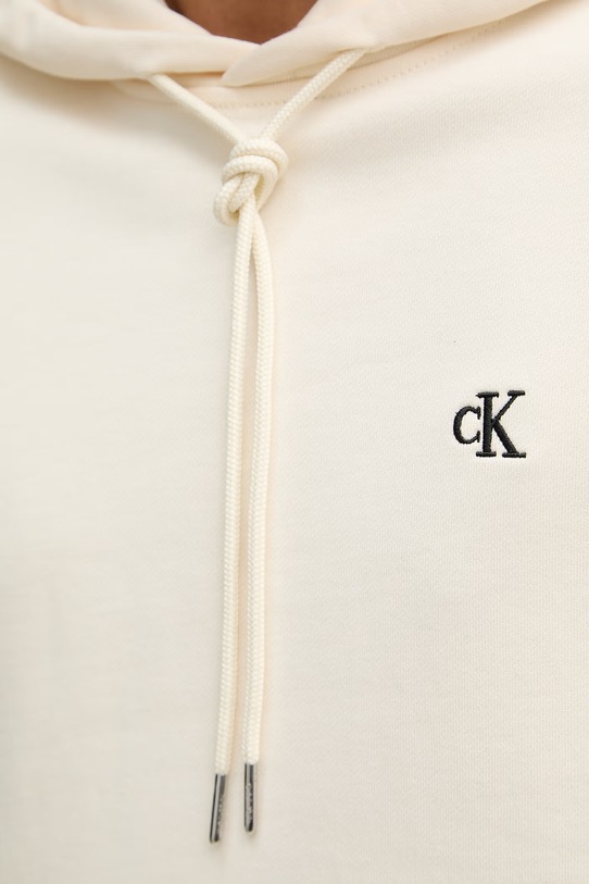 Calvin Klein Jeans bluza z kapturem męska bawełniana LV04RC297G beżowy