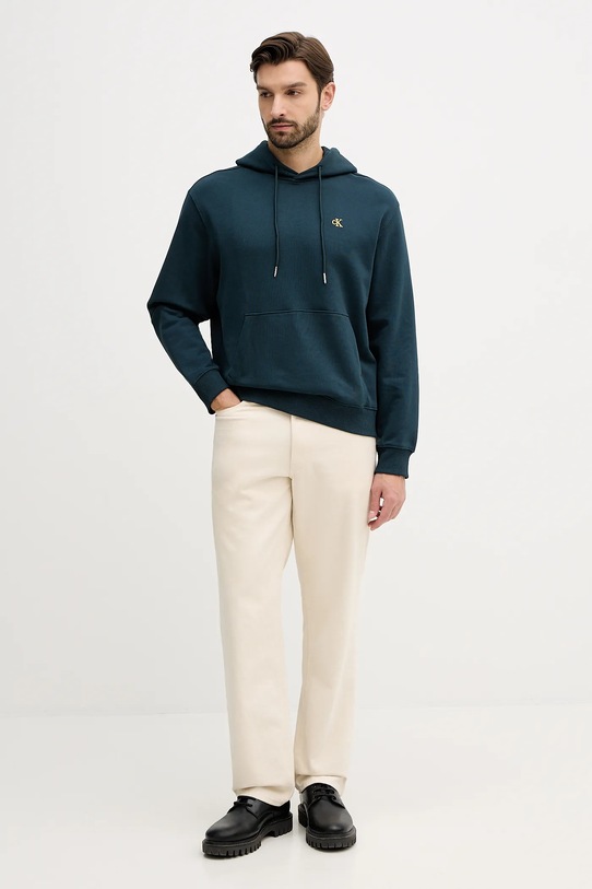 Calvin Klein Jeans bluza bawełniana LV04RC297G zielony NC25