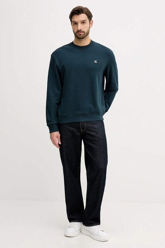 Calvin Klein Jeans bluza bawełniana LV04RC296G zielony NC25
