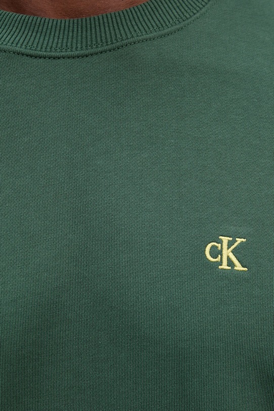 Bavlnená mikina Calvin Klein Jeans LV04RC296G zelená
