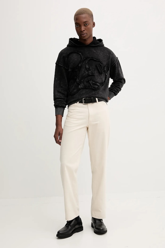 Desigual felpa in cotone ORLANDO 25WMSK19 nero AW25