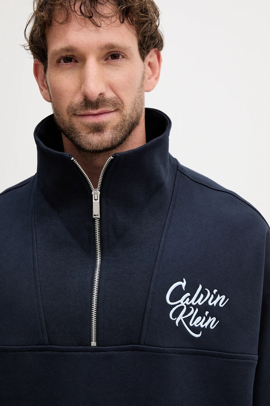 Mikina Calvin Klein Jeans tmavomodrá LV04RD205G