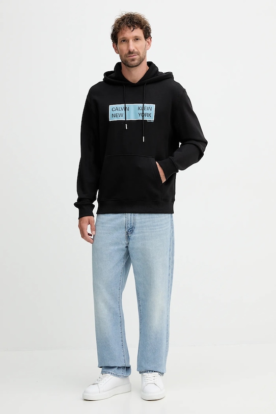 Calvin Klein Jeans bluza bawełniana LV04RD259G czarny AW25