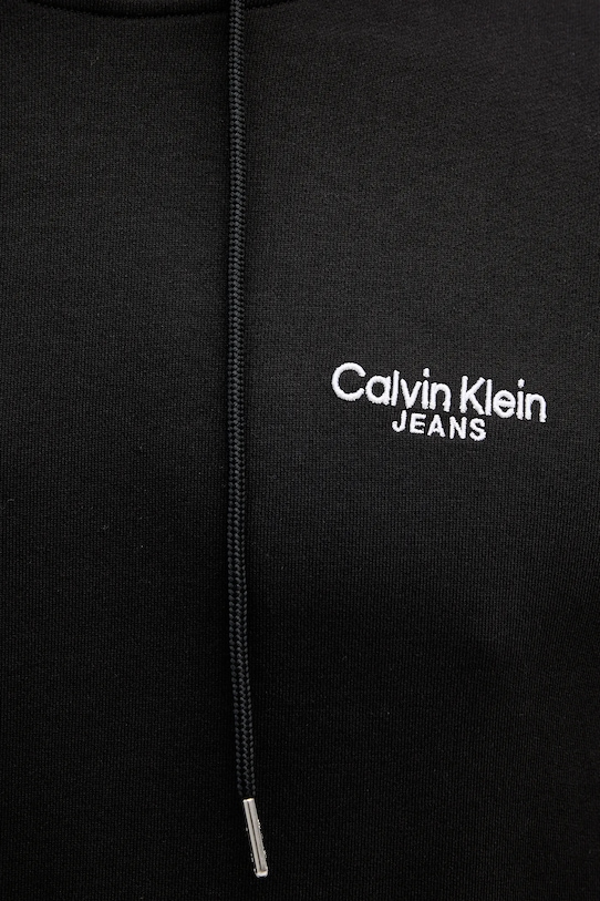 Βαμβακερή μπλούζα Calvin Klein Jeans LV04RD002G μαύρο