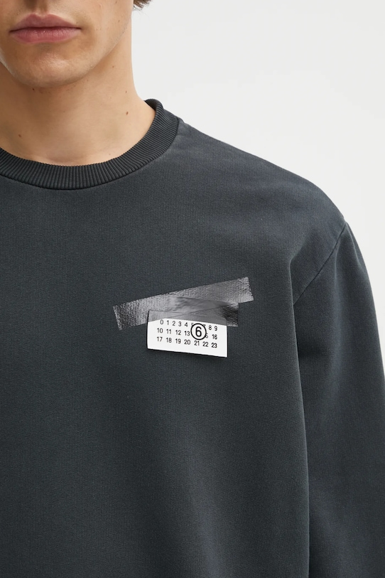 MM6 Maison Margiela cotton sweatshirt black SH2GU0025.M25024.899