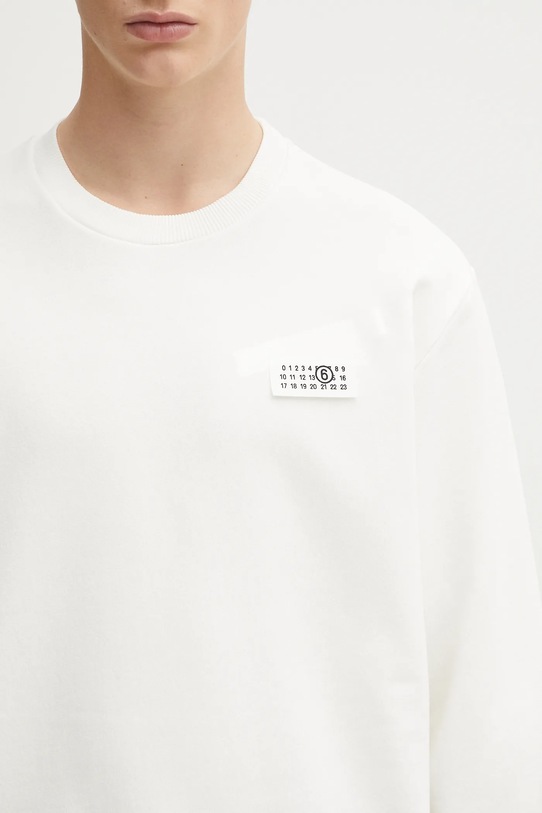 MM6 Maison Margiela bluza bawełniana beżowy SH2GU0025.M25024.101