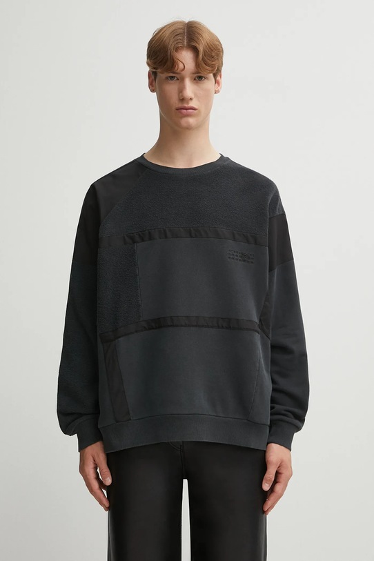 MM6 Maison Margiela bluza bawełniana bawełna czarny SH2GU0026.M25024.899