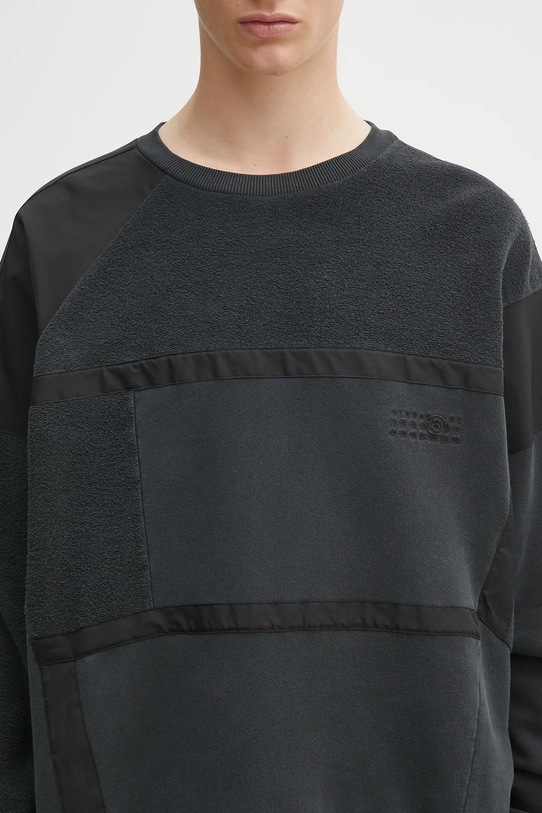 Βαμβακερή μπλούζα MM6 Maison Margiela μαύρο SH2GU0026.M25024.899