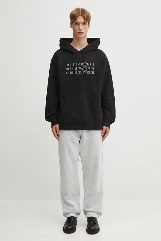 MM6 Maison Margiela hanorac de bumbac SH0GU0035.M25025.900 negru