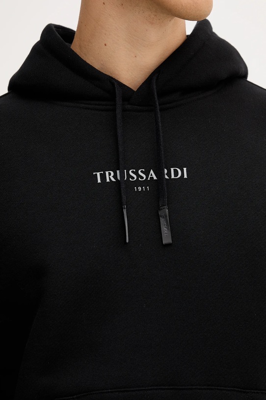 Памучен суичър Trussardi черен G8108000056N