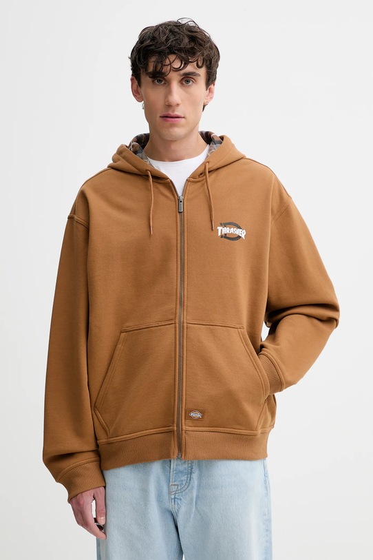 Dickies bluza z kapturem brązowy DK0A887J