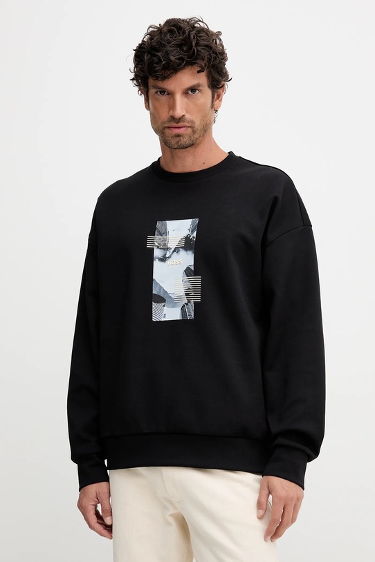 BOSS Green bluza pozostałe czarny 50548324