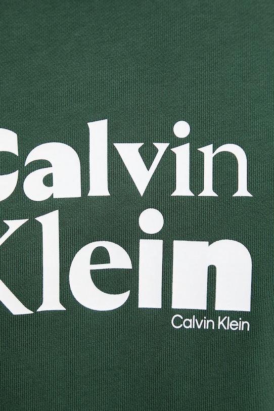 Calvin Klein bluza bawełniana LV04LD242G zielony