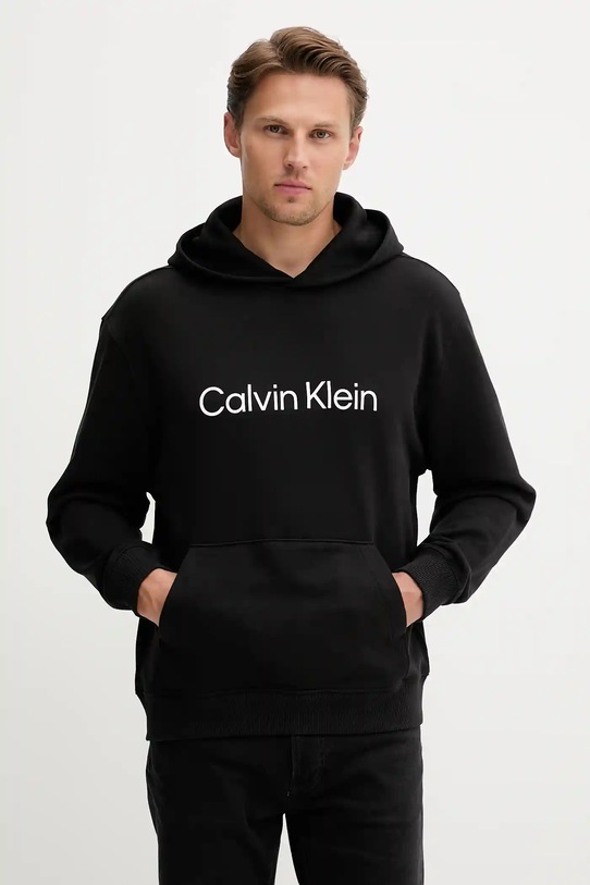 Calvin Klein bluza bawełniana nadruk czarny LV14LD231G