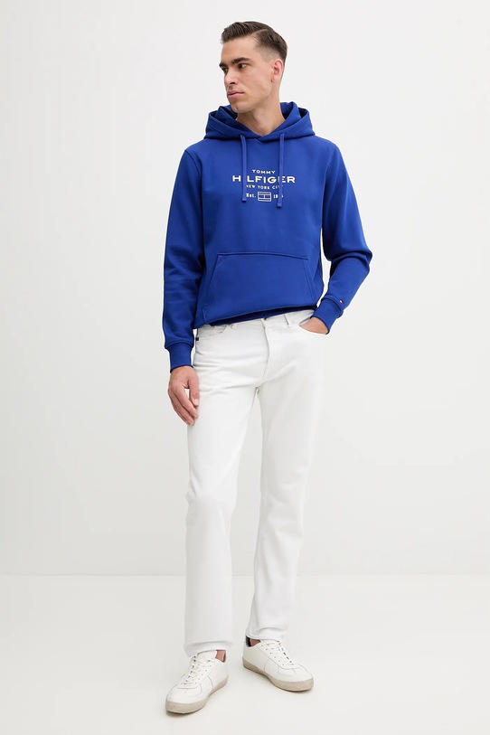 Tommy Hilfiger bluză MW0MW40864 albastru AW25