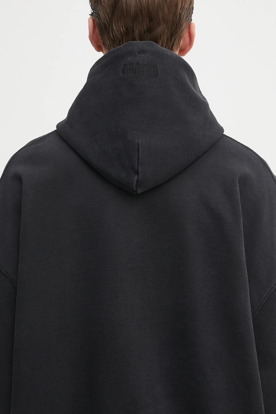 VETEMENTS bluza bawełniana Cof Logo Oversized UCF76HD100B czarny