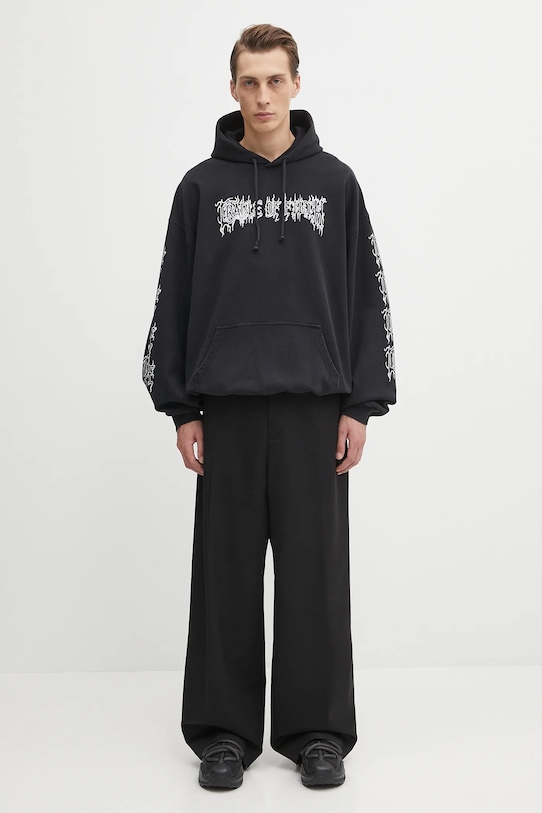 VETEMENTS bluza bawełniana Cof Logo Oversized UCF76HD100B
