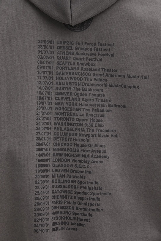 Mikina VETEMENTS Cof Dripping Logo Oversized UCF76HD400M šedá