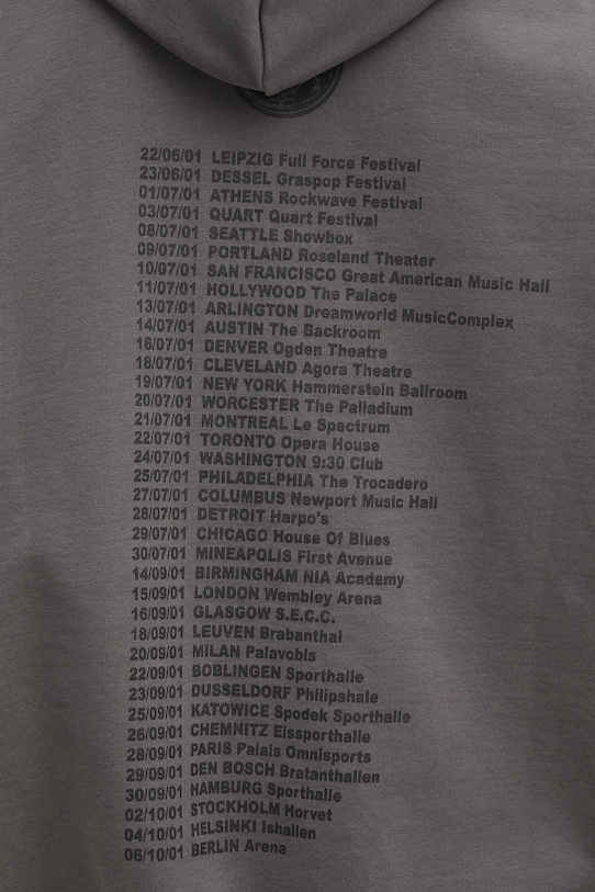 Mikina VETEMENTS Cof Dripping Logo Oversized UCF76HD400M šedá