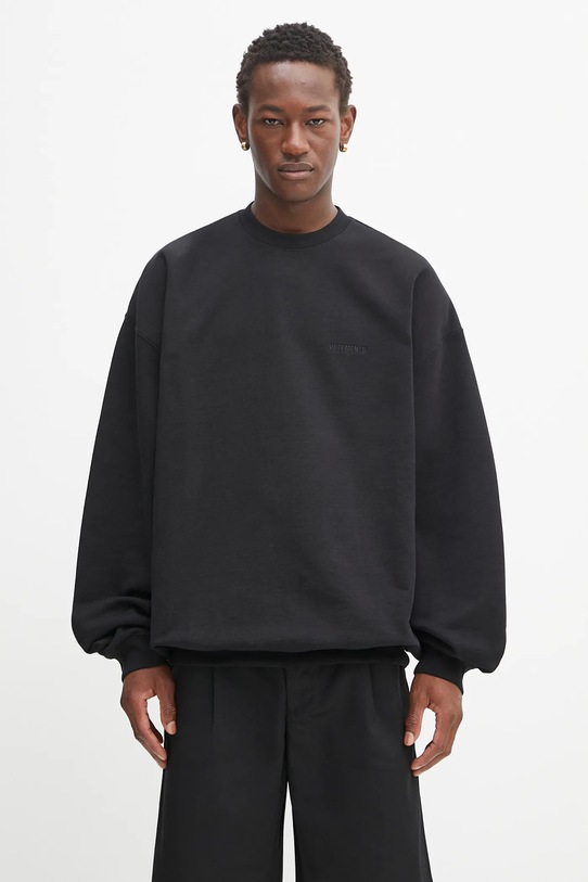 VETEMENTS bluza Logo Oversized gładkie czarny UH76CW100B