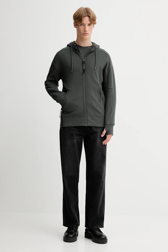 C.P. Company bluza bawełniana 19CMSS715A005086W szary AW25