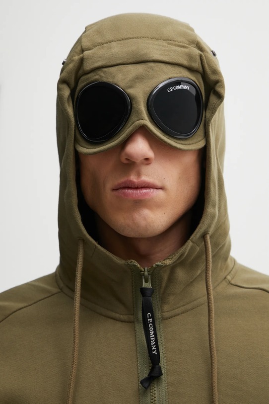 C.P. Company felpa in cotone verde 19CMSS715A005086W